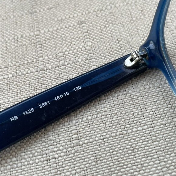 Ray-Ban Youth Eyeglasses Blue Tone Rb1528 Glasses 48[]16 130 Eyewear Frame - Picture 8 of 12